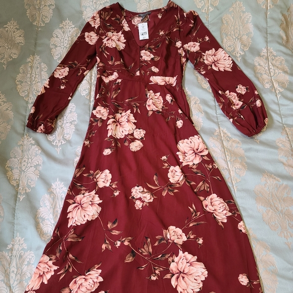 (SOLD) NWT long sleeved maxi dress - Picture 6 of 7